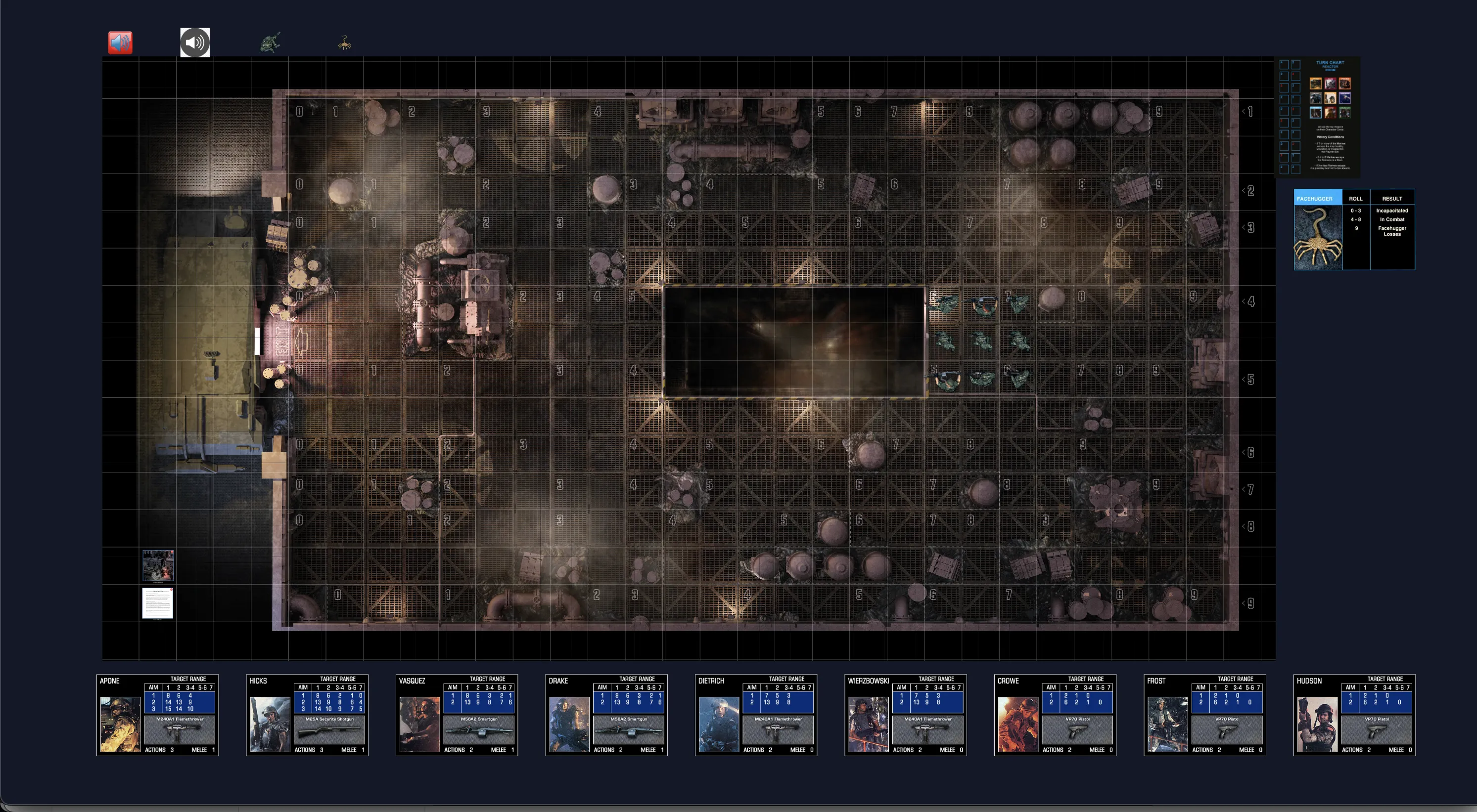 Aliens This Time It's War cooperative board game session